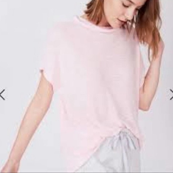 Lou & Grey Mock Neck Soft Short Sleeve Sweater size XS - Picture 1 of 6